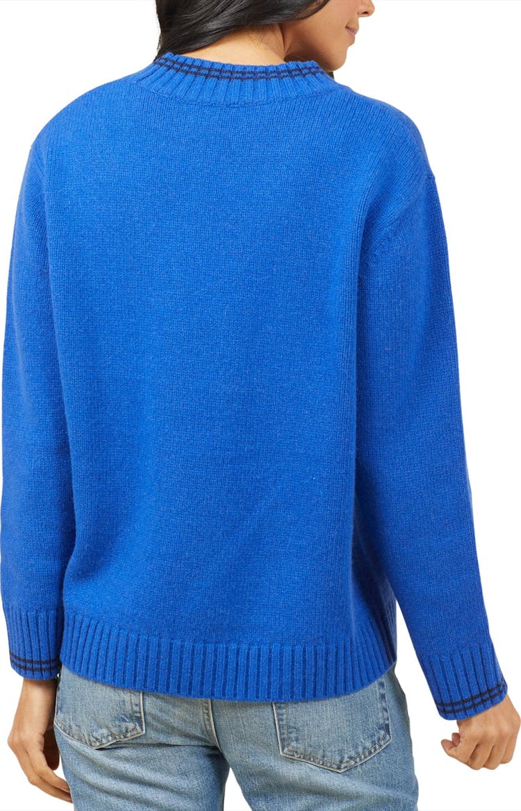 Product gallery image number 3 for product Archer Cashmere Crew Neck Tipping Sweater - Women's