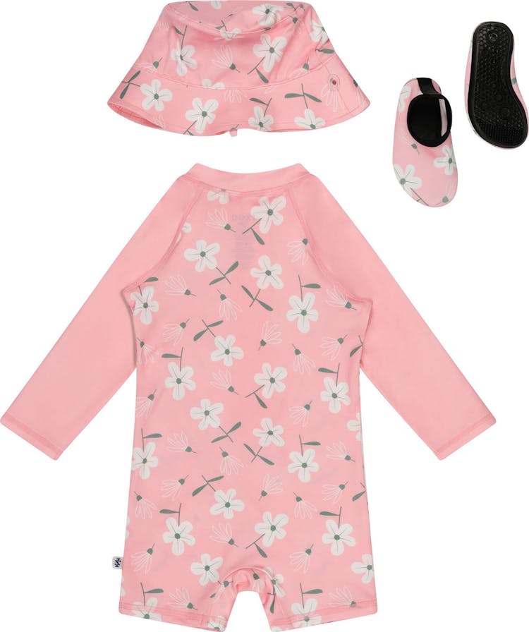 Product gallery image number 2 for product Gingham Print 3 Piece Rashguard Set - Baby Girl