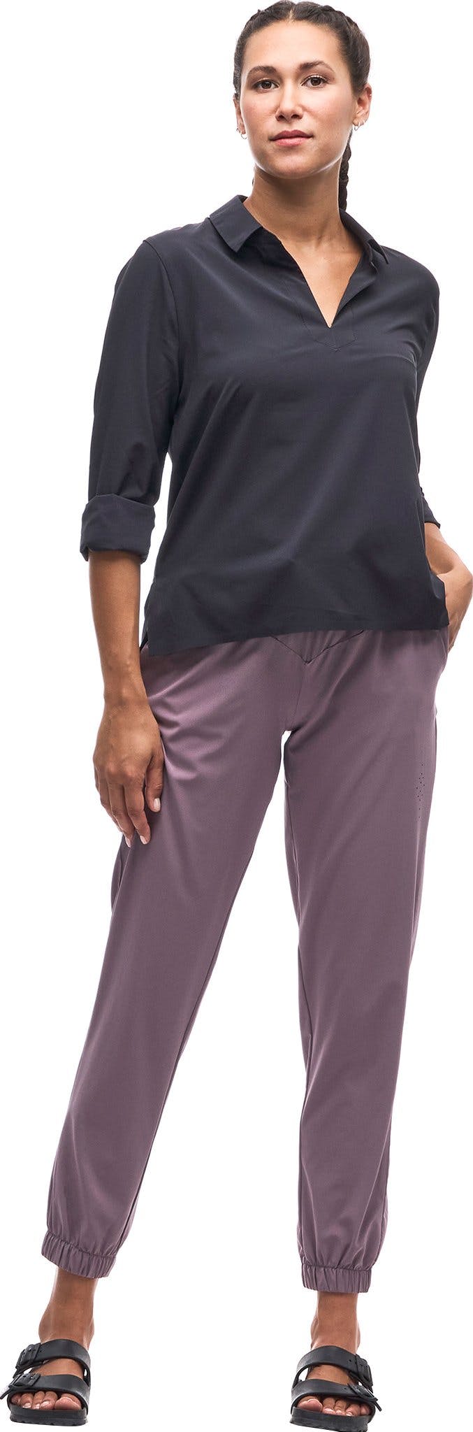 Numéro de l'image de la galerie de produits 1 pour le produit Pantalon de jogging taille régulière Lastik - Femme