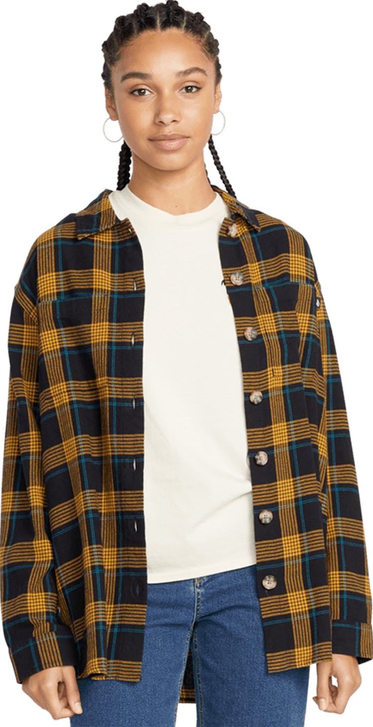 Product gallery image number 4 for product Oversize Me Long Sleeve Flannel Shirt - Women's