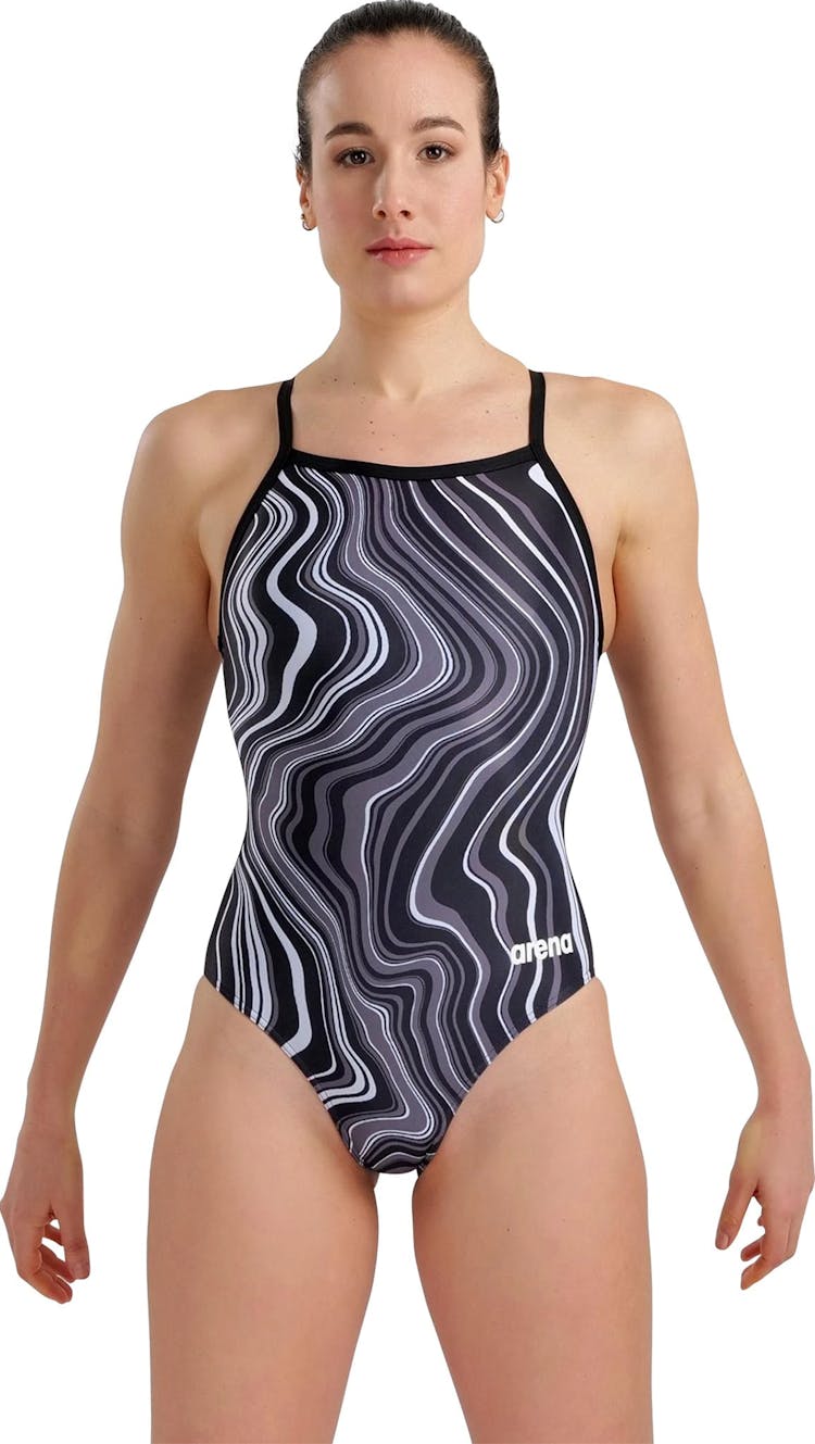 Product gallery image number 1 for product Marbled Lightdrop Back One-Piece Swimsuit - Women's