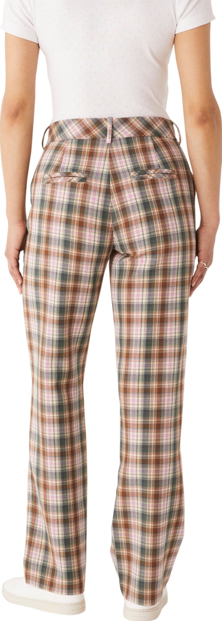 Product gallery image number 2 for product Jane Double Weave Plaid Straight Leg Pant - Women's