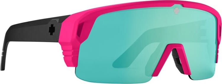 Product gallery image number 1 for product Monolith 5050 Sunglasses  - Matte Neon Pink - Happy Bronze Light Green Spectra Mirror
