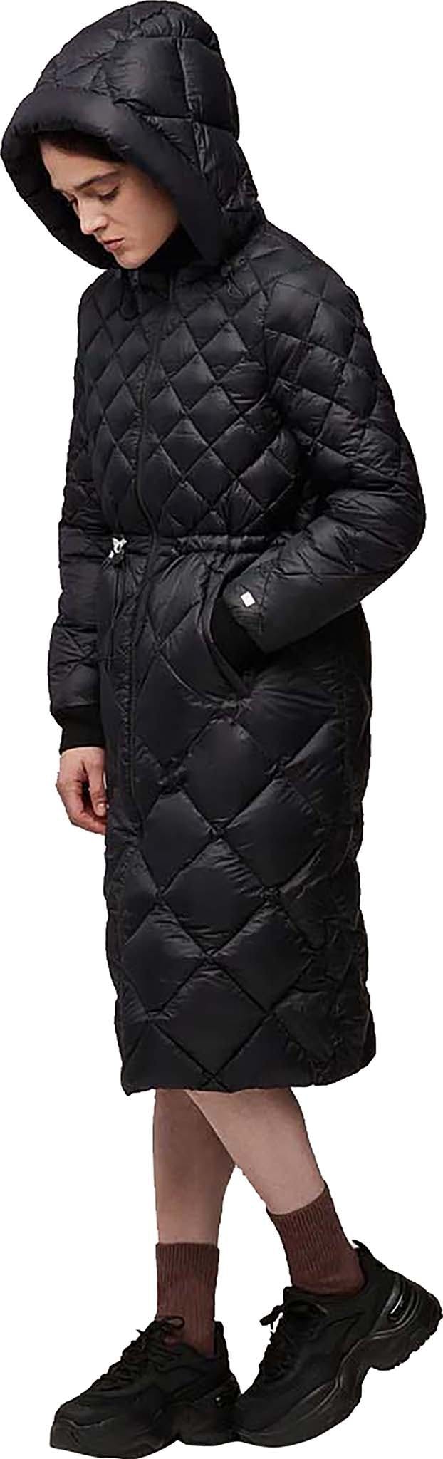 Numéro de l'image de la galerie de produits 5 pour le produit Manteau aux mollets en duvet léger durable avec capuchon Aime - Femme