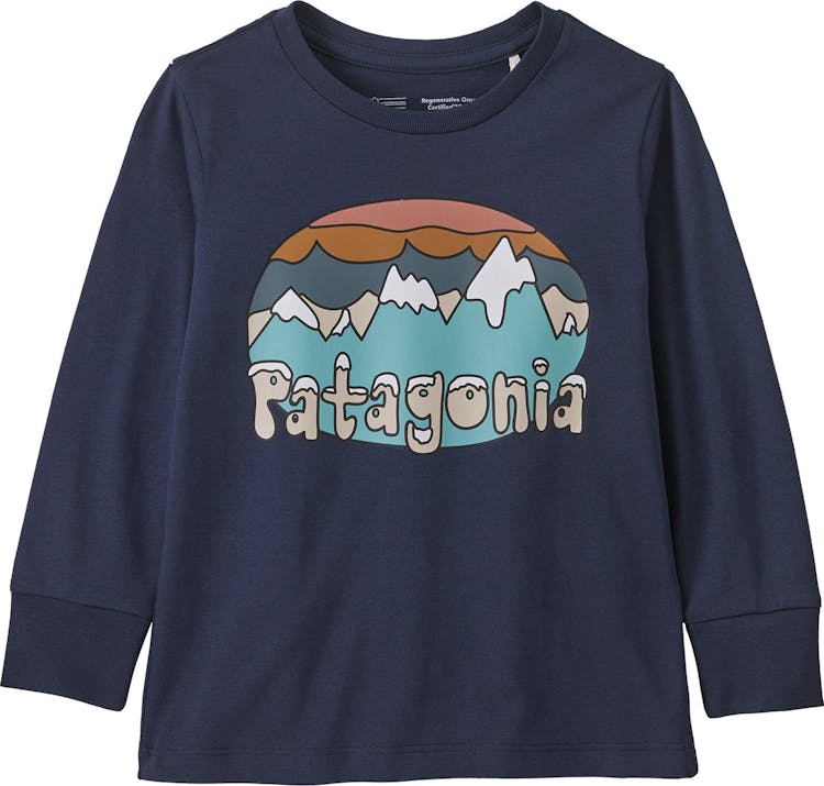 Numéro de l'image de la galerie de produits 1 pour le produit T-shirt à manches longues en coton Fitz Roy Flurries Regenerative Organic Certified - Bébé