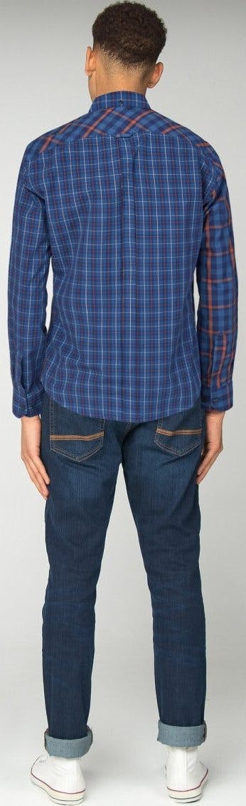 Product gallery image number 4 for product Long Sleeve Mixed Check Shirt - Men's