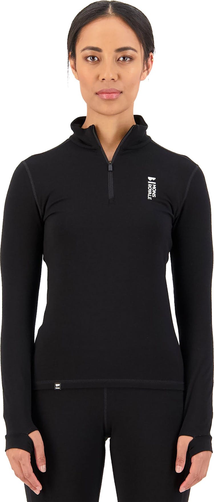 Product gallery image number 2 for product Cascade Merino Flex 200 1/4 Zip Long Sleeve Top - Women's