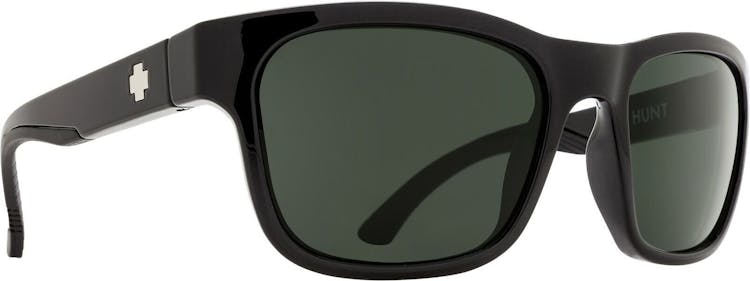 Product gallery image number 1 for product Hunt Sunglasses - Polished Black Frame - Happy Gray Green Lens - Unisex