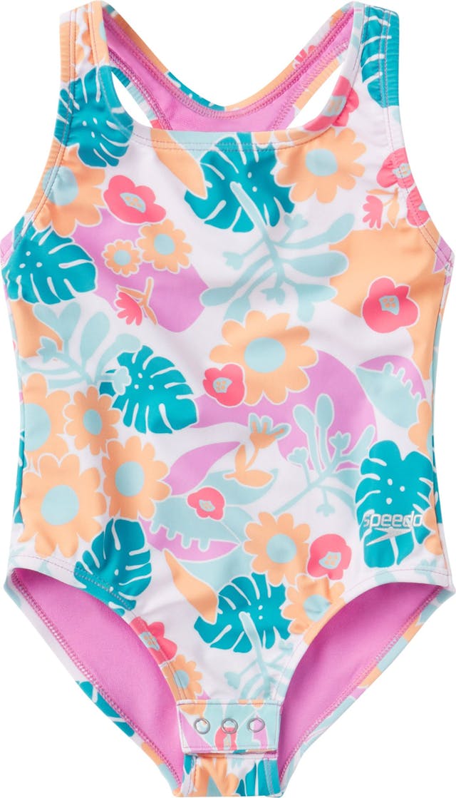 Product image for Printed Snapsuit One-Piece Swimsuit - Toddler Girls