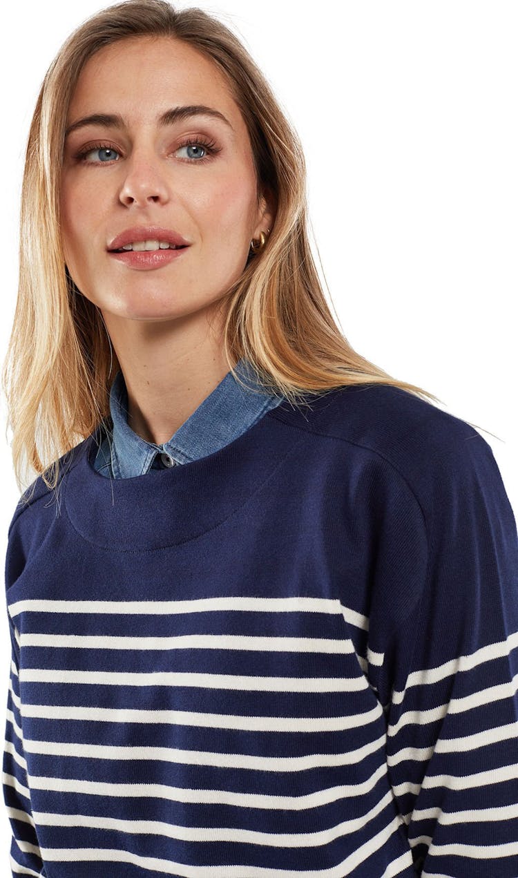 Product gallery image number 3 for product Rustic Cotton Breton Placed  Stripes Jersey - Women's