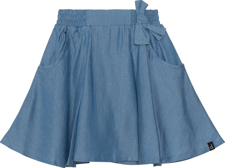 Product gallery image number 1 for product Printed Flowers Skort with Bow - Little Girls