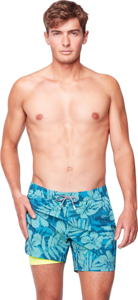 Product gallery image number 4 for product Tropical Stripes Swim Shorts - Men's
