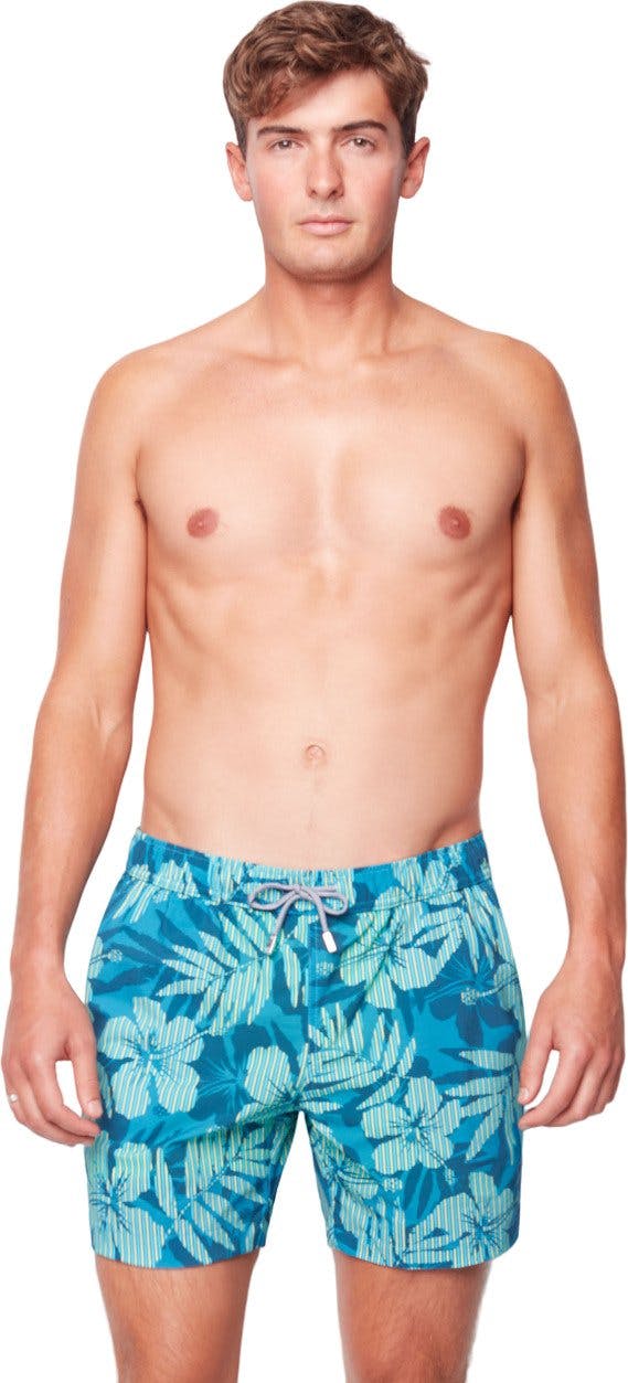 Product gallery image number 1 for product Tropical Stripes Swim Shorts - Men's
