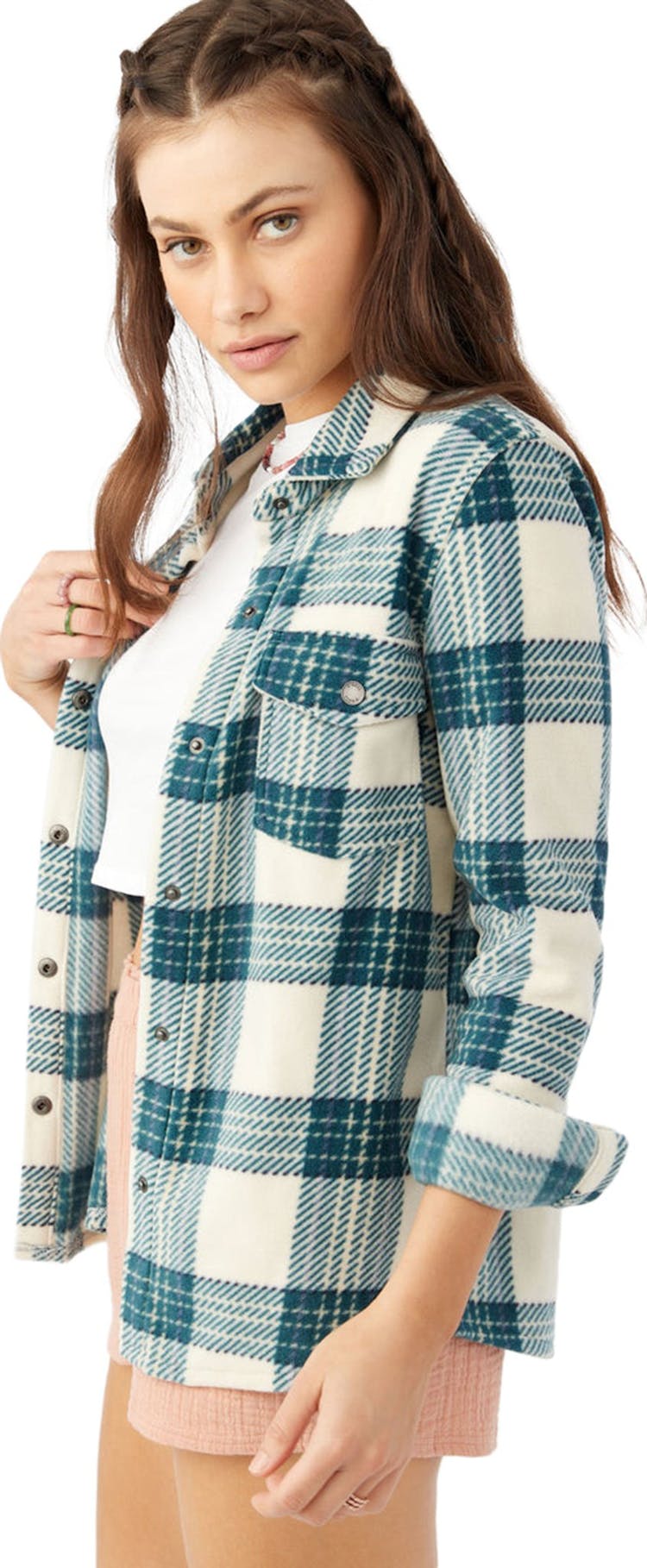 Product gallery image number 4 for product Zuma Superfleece Plaid Woven Shirt Jacket - Women's