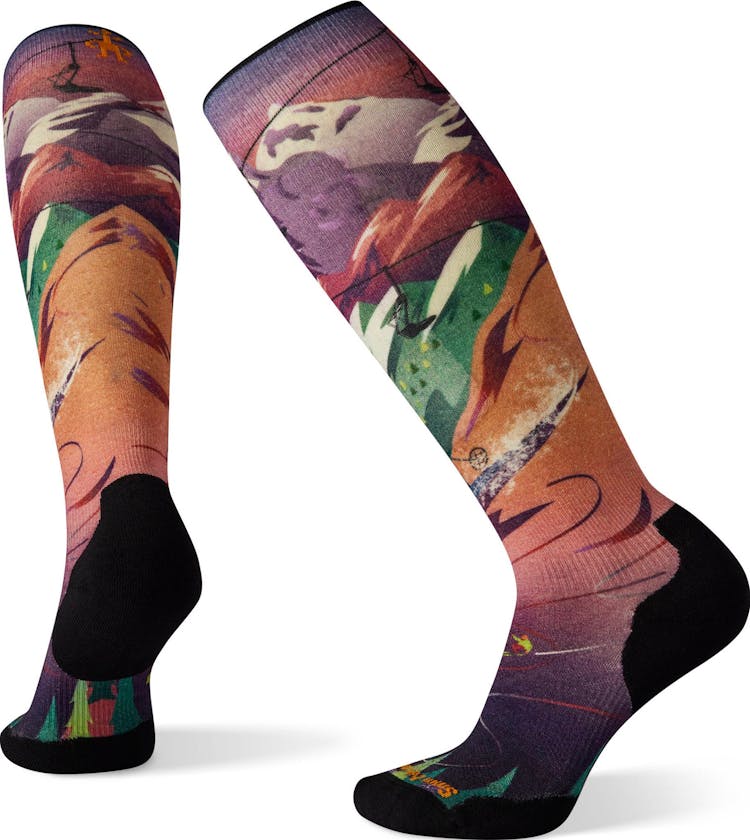 Product gallery image number 1 for product Performance Ski Targeted Cushion Lift Bunny Over The Calf Socks - Women's