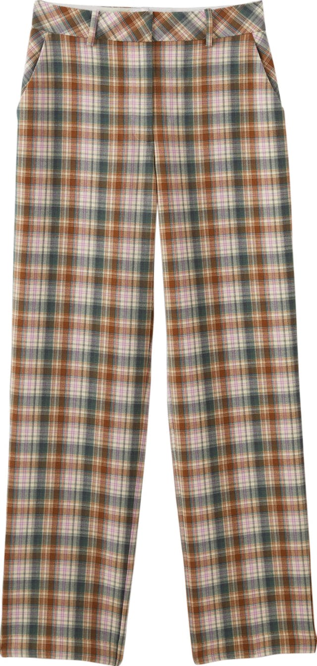 Product image for Jane Double Weave Plaid Straight Leg Pant - Women's