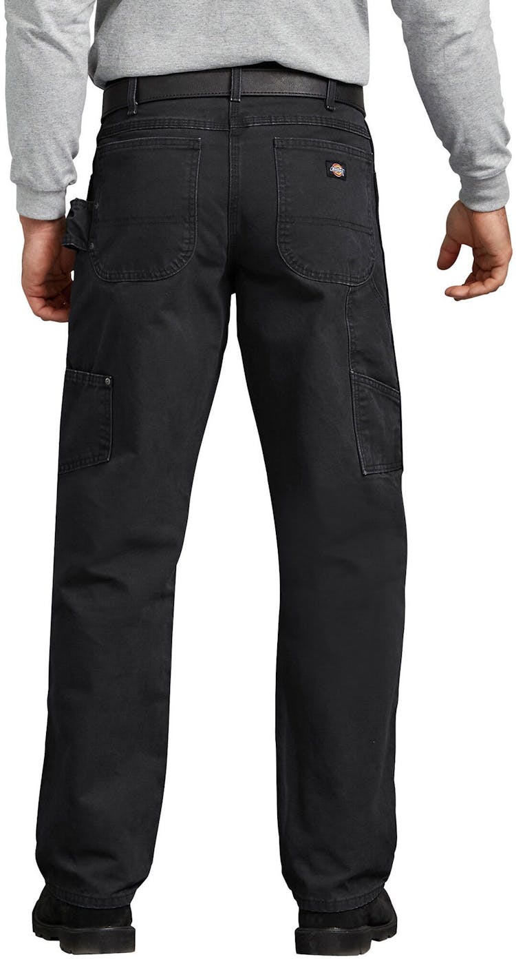 Numéro de l'image de la galerie de produits 2 pour le produit Jeans menuisier à jambe droite et coupe décontractée en coutil brossé - Homme