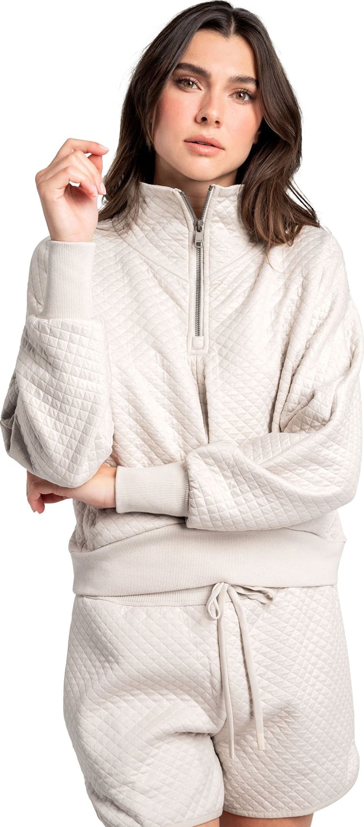 Product gallery image number 1 for product Quilted Air Layer Half Zip Top - Women's