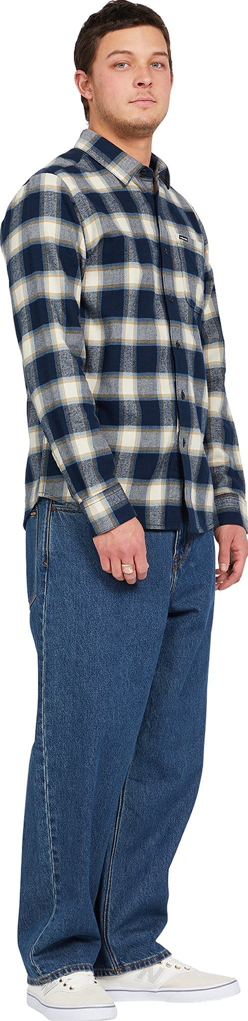 Product gallery image number 2 for product Caden Plaid Long Sleeve Flannel Shirt - Men's