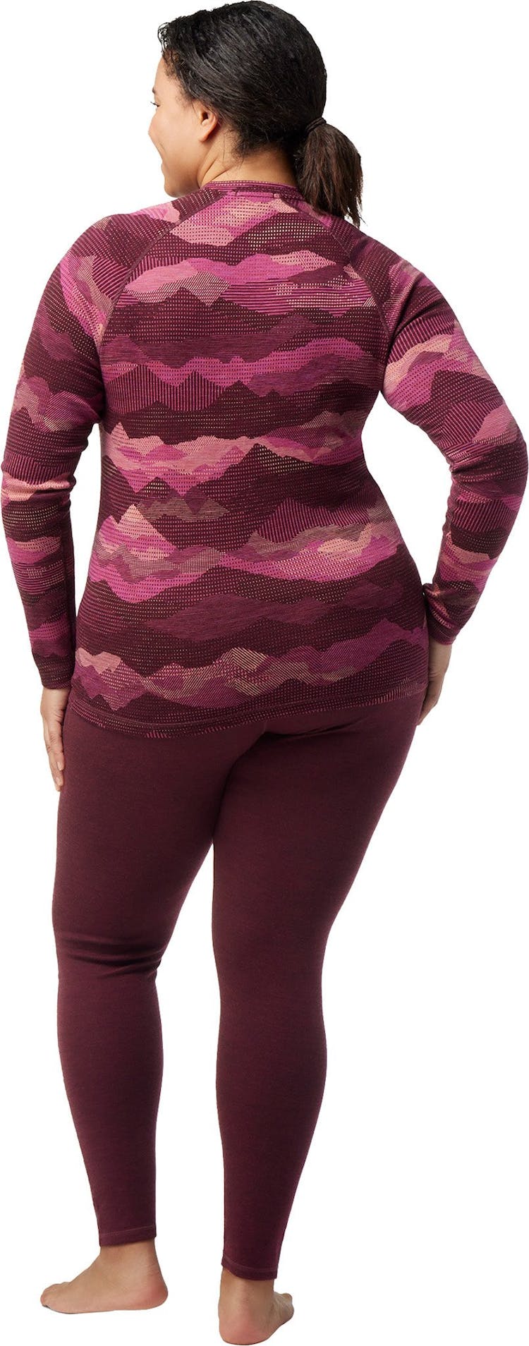 Product gallery image number 2 for product Classic Thermal Merino Base Layer Pattern Crew Plus Boxed - Women's