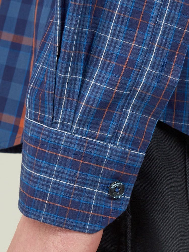Product gallery image number 5 for product Long Sleeve Mixed Check Shirt - Men's