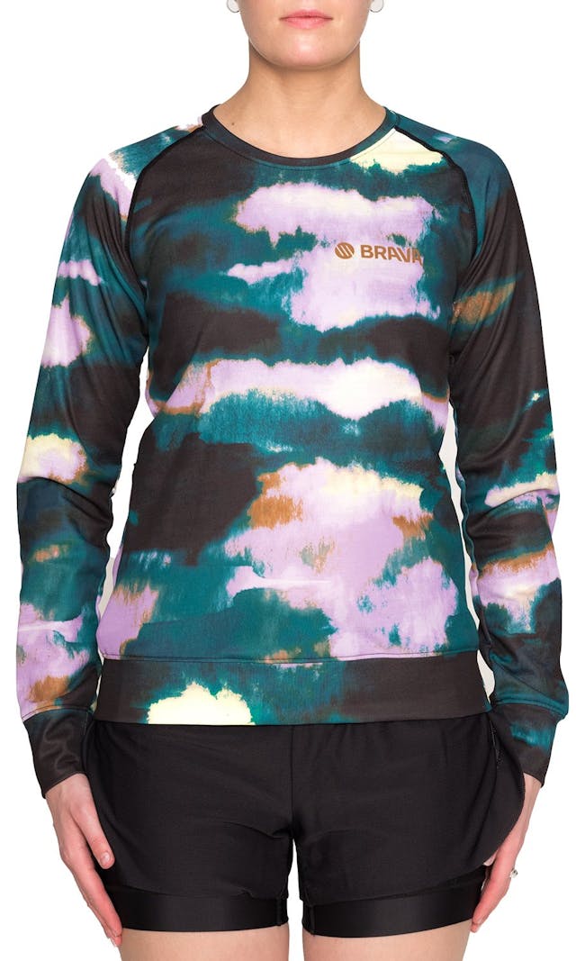 Product image for Printed Merino Long Sleeve Trail Jersey - Women's