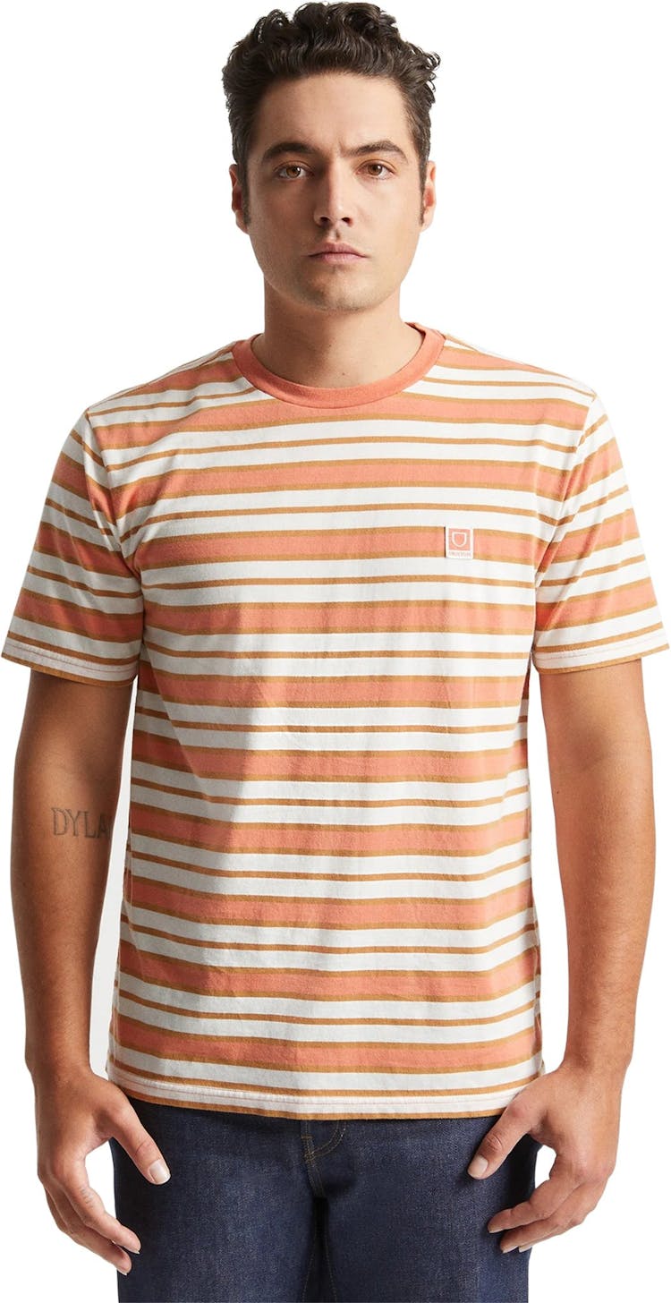 Product gallery image number 2 for product Hilt Multi Stripes Short Sleeve Knit - Men's