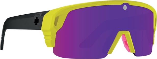 Product image for Monolith 5050 Sunglasses  - Matte Neon Yellow - Happy Bronze Purple Spectra Mirror