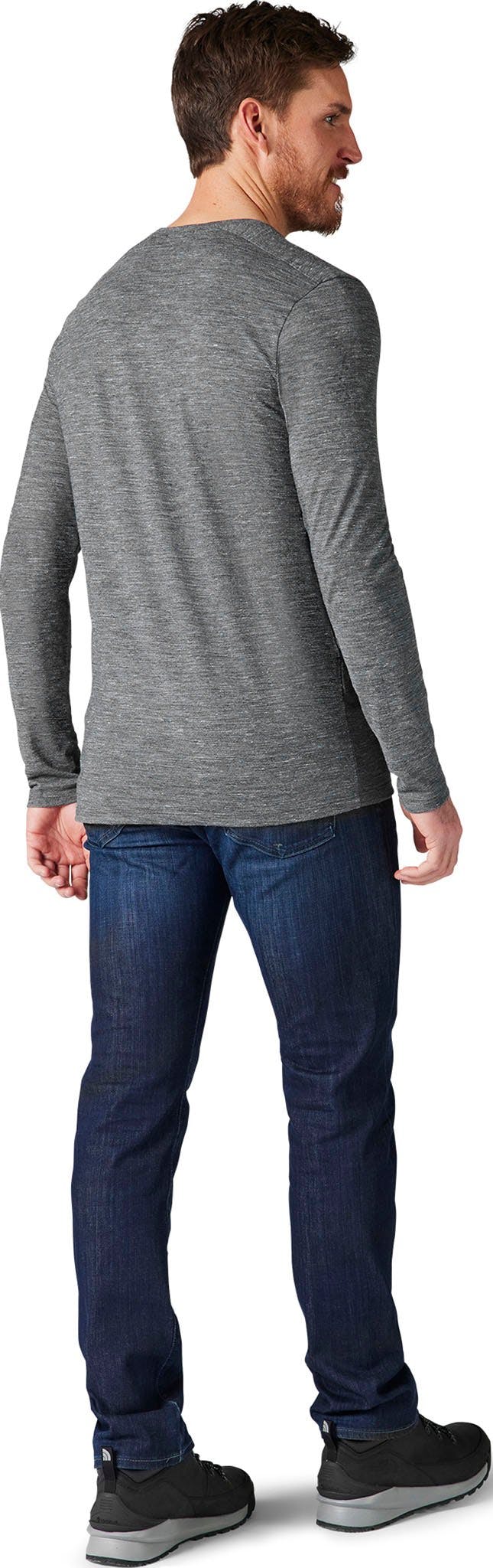 Product gallery image number 2 for product Everyday Exploration Merino Long Sleeve Pocket Tee - Men’s
