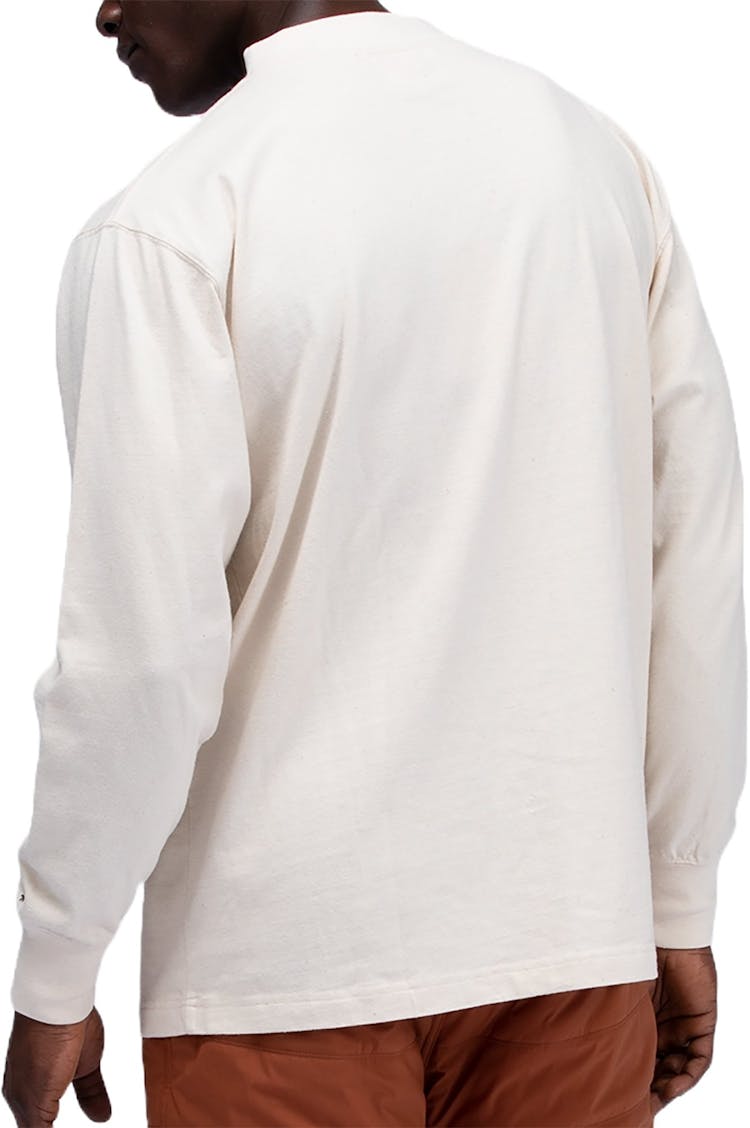 Product gallery image number 4 for product Recycled Cotton Mockneck Long Sleeve T-Shirt - Unisex