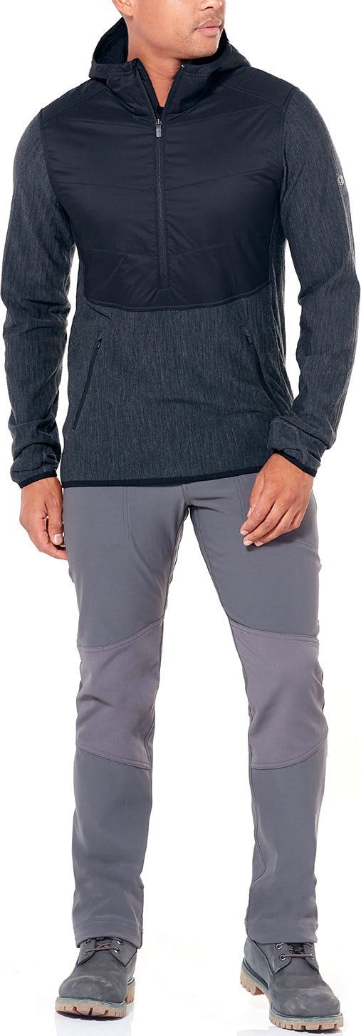 Product gallery image number 3 for product Descender Hybrid Long Sleeve Half Zip Hood - Men's