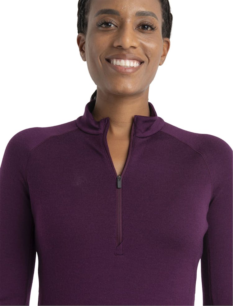 Product gallery image number 3 for product Merino 260 Granary Long Sleeve Half Zip Dress - Women's