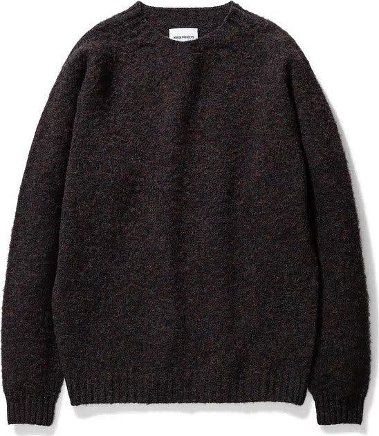 Product gallery image number 1 for product Birnir Brushed Lambswool Crew Neck Jumper - Men's