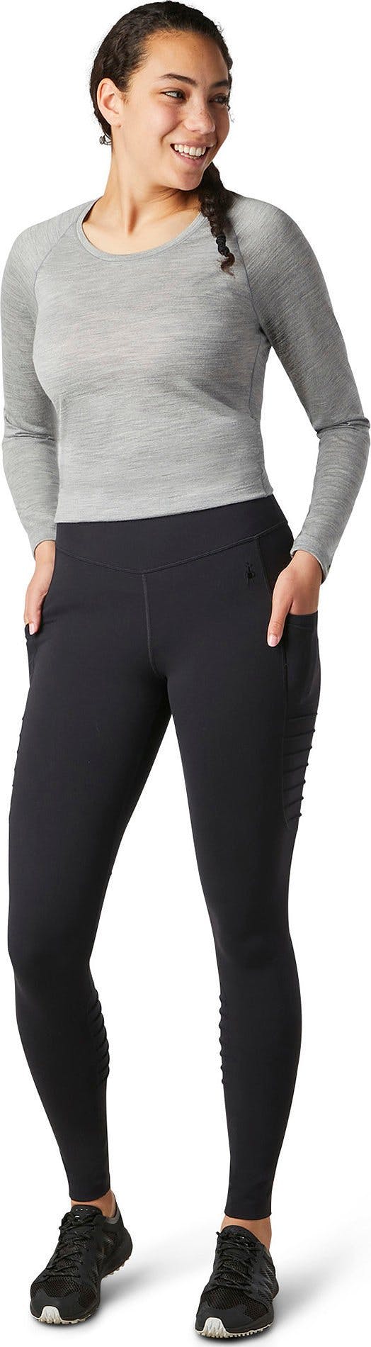 Product gallery image number 2 for product Merino Sport Moto Tights - Women's