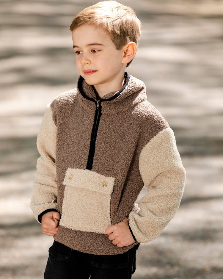 Product gallery image number 4 for product Sherpa Half Zip Pullover - Little Boys