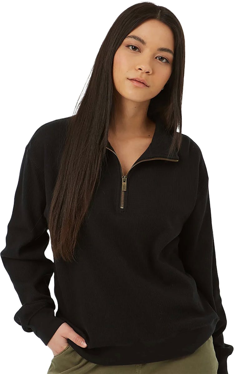 Product gallery image number 5 for product TreeWaffle Half Zip Sweatshirt - Women's