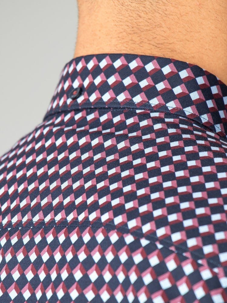 Product gallery image number 5 for product Long Sleeve Oxford Geo Shirt - Men's