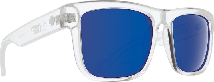 Product gallery image number 1 for product Discord Sunglasses - Clear Frame - Happy Bronze with Dark Blue Spectra Lens - Unisex
