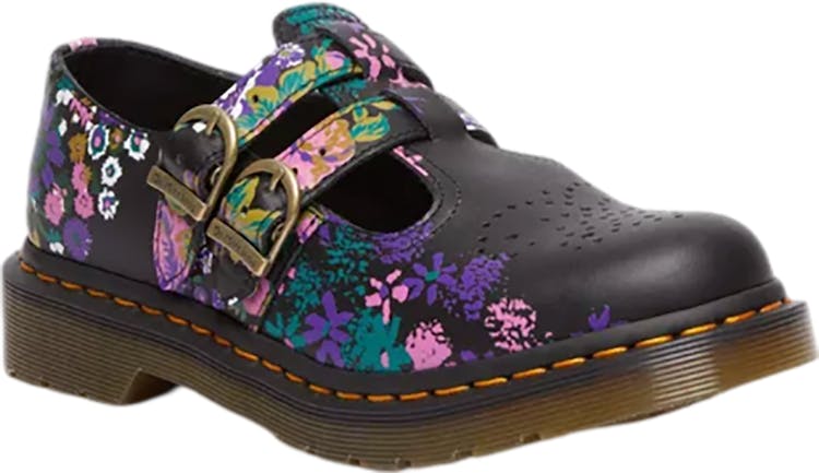 Product gallery image number 1 for product 8065 Vintage Floral Leather Mary Jane Shoes - Women's