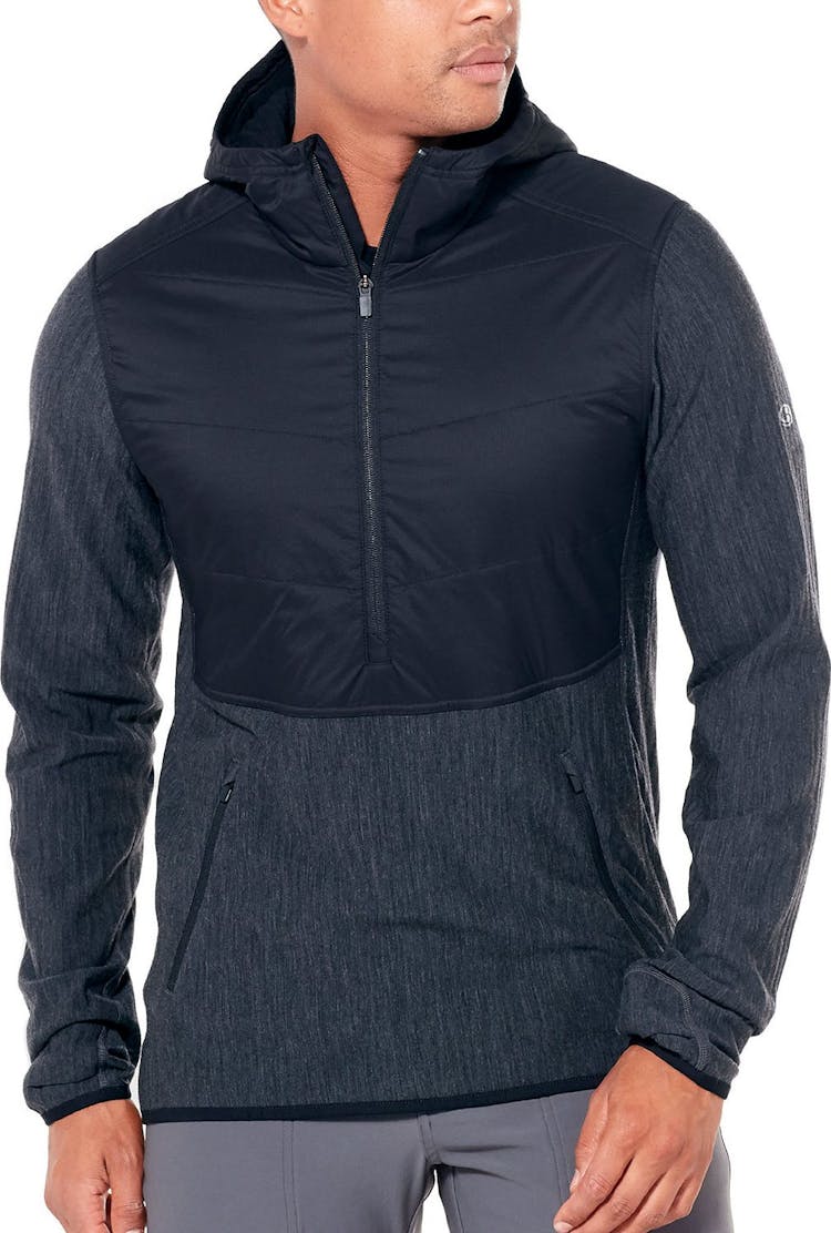 Product gallery image number 2 for product Descender Hybrid Long Sleeve Half Zip Hood - Men's