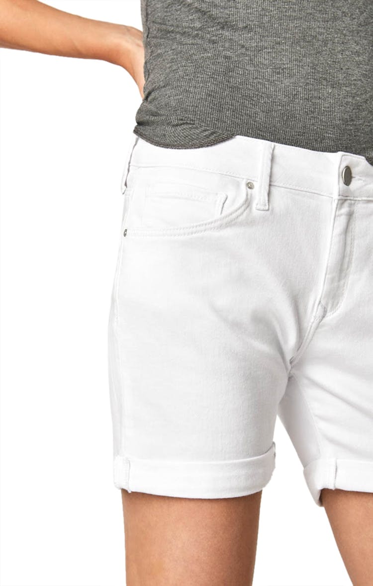 Product gallery image number 5 for product Pixie Cuffed Mid Rise Denim Boyfriend Shorts - Women's