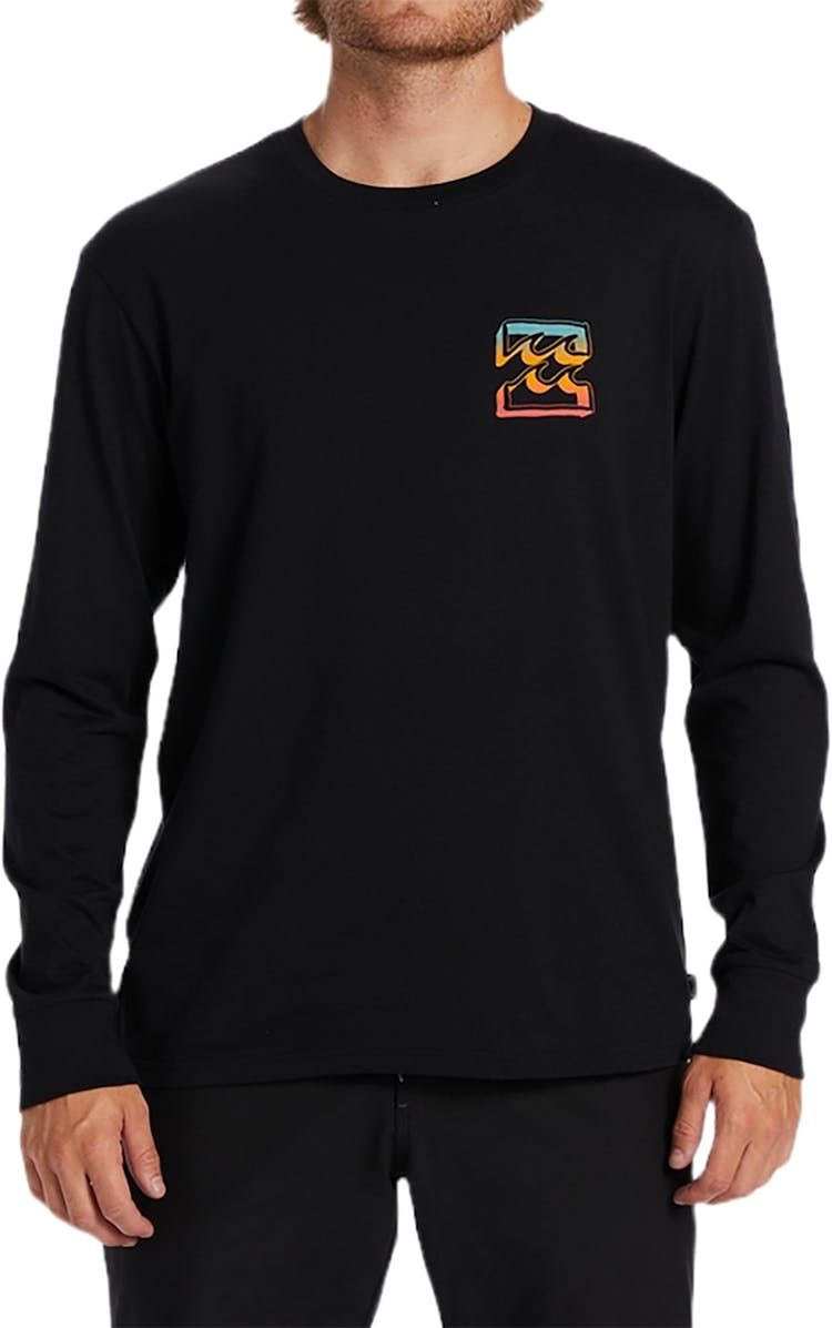 Product gallery image number 5 for product Crayon Wave Long Sleeve T-Shirt - Men's