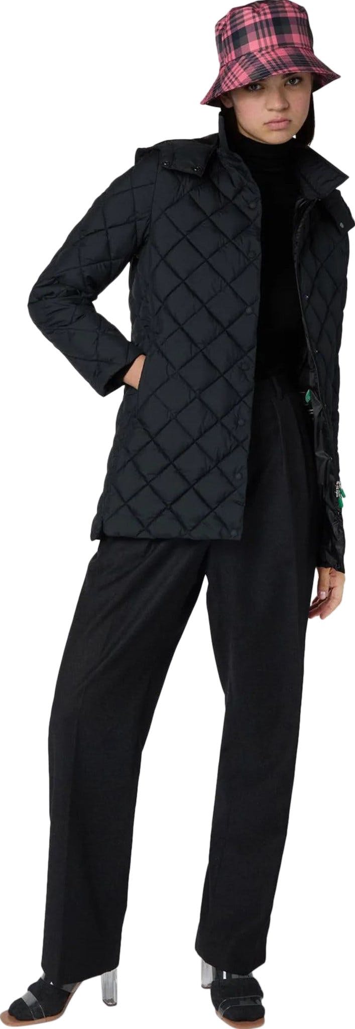 Product gallery image number 3 for product Edith Quilted Coat with Detachable Hood - Women's