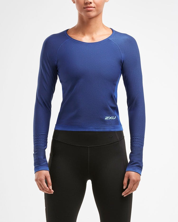 Product gallery image number 1 for product XCTRL Engineered Crop Long Sleeve Top - Women's