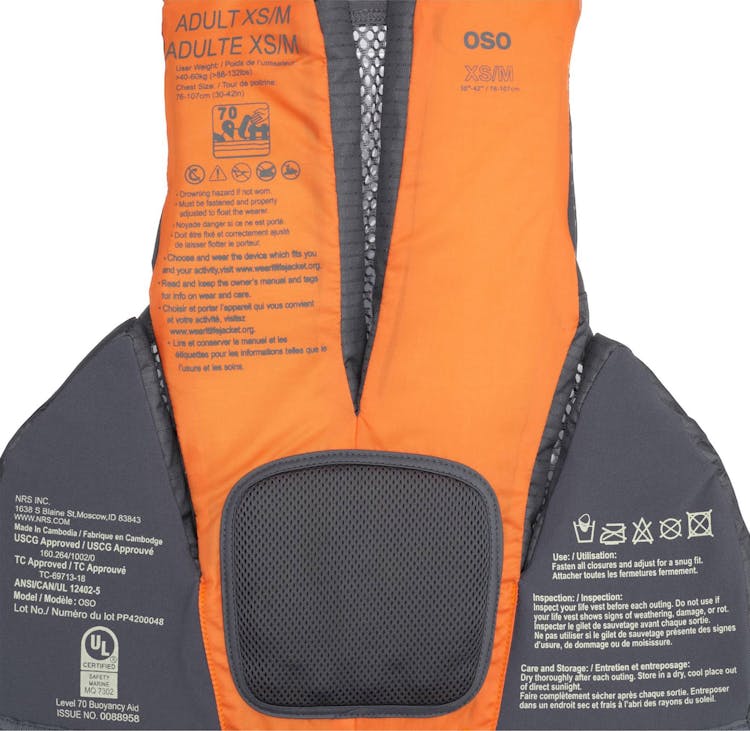 Product gallery image number 7 for product Oso PFD Life Vest