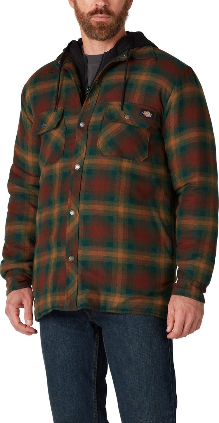Numéro de l'image de la galerie de produits 1 pour le produit Veste-chemise en flanelle à capuchon en molleton - Homme