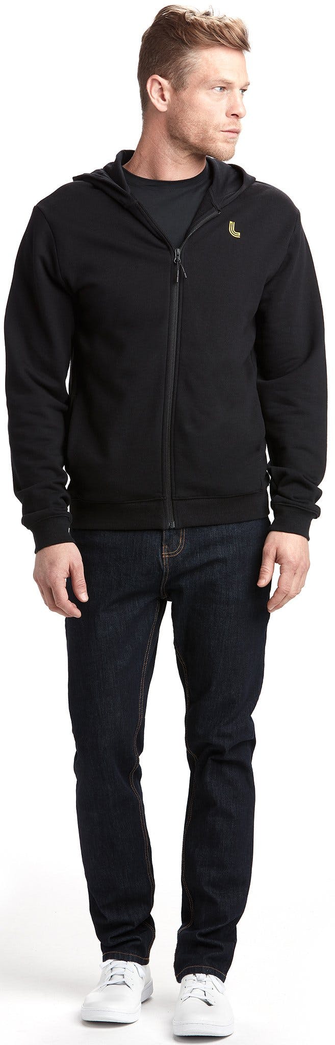 Product gallery image number 2 for product Elliot Full Zip Structured Terry Hoodie - Men's