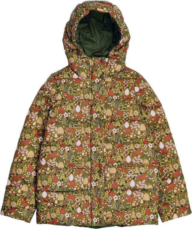 Product image for Printed Bracken Hooded Quilt Jacket - Girls