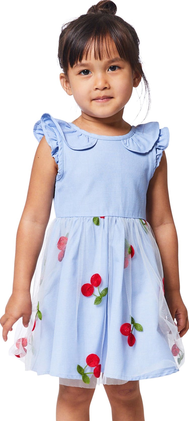Product gallery image number 2 for product Dress with Tulle Skirt - Little Girls
