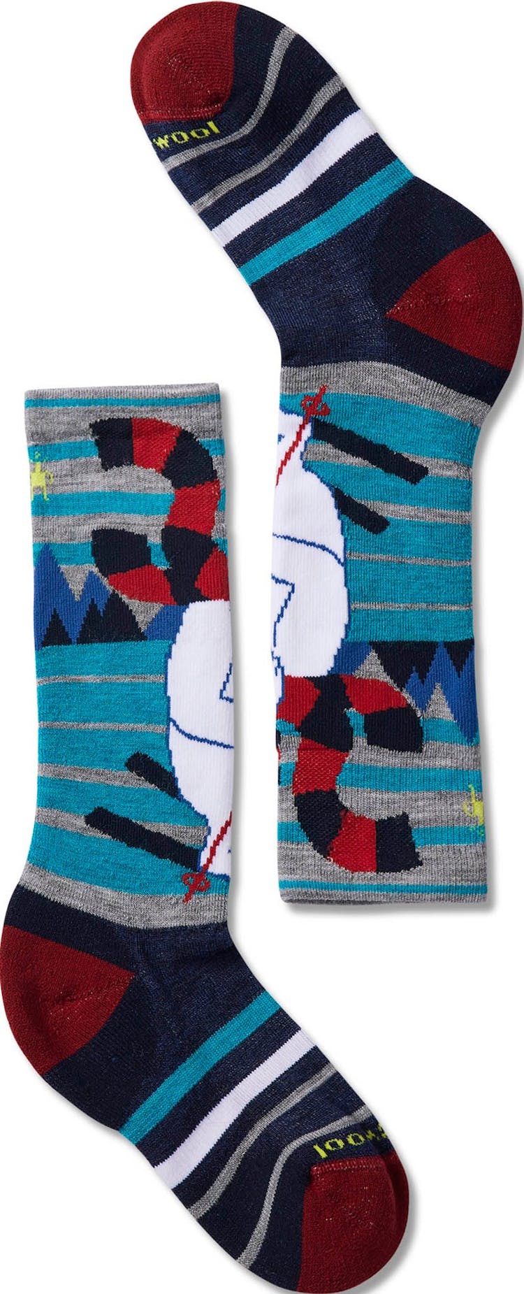 Numéro de l'image de la galerie de produits 1 pour le produit Mi-chaussettes à matelassage intégral motif de yétis Wintersport - Enfant